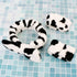 3 Pack Spa Headband and Wrist Washband Face Wash Set,Reusable Soft Makeup Headband Fleece Skincare Headbands for Washing Face Shower (Narrow Cow)...