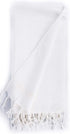 Bersuse 100% Cotton Laodicea Turkish Towel Bath Towel Beach Towel Pool Towel - Beach Essentials for Your Beach Bag - 37x70 Inches, White...