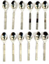 Stainless Steel TEA/COFFE AND Spice Box Spoons Set of 12 (Silver) (Small Tea spoon)...