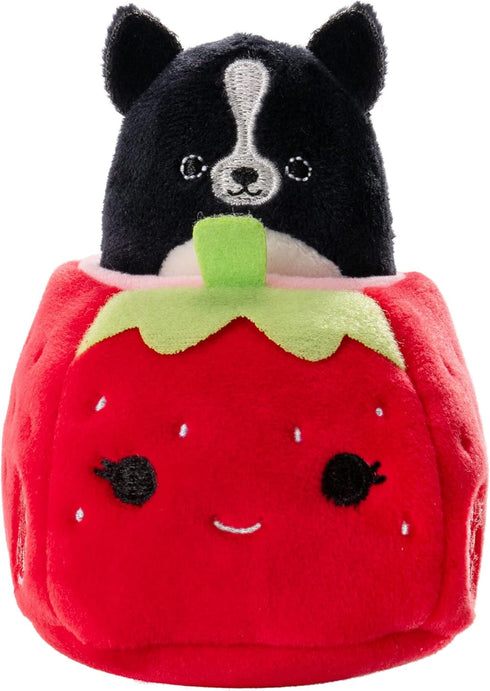 Squishville by Original Squishmallows Fruity Coupes - Four 2-Inch Squishmallows Plush and Fruity Coupe Plush Vehicles - Toys for Kids (SQM0334)...