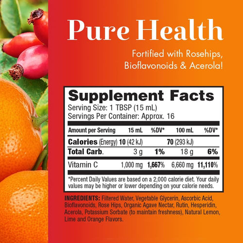 Dynamic Health Liquid Vitamin C Natural Citrus | 1000 Mg | 8 Ounce...