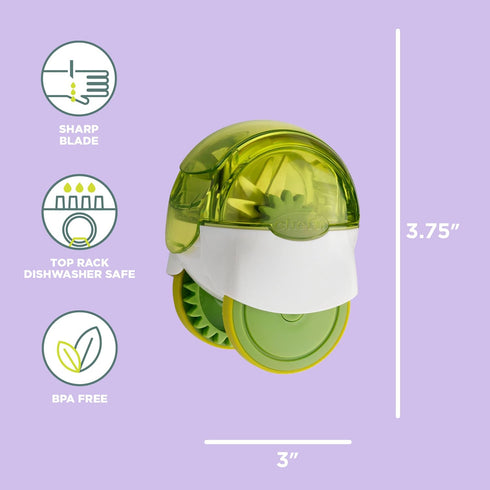 Chef'n 102-663-011 GarlicZoom Garlic Chopper, XL, Green...