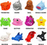 Bath Toys, 12 Pcs Light Up Ocean Sea Animal Set, Flashing Colorful LED Light Floating Bathtub Toys for Baby Infant Kid Toddler Preschool, Great Gi...