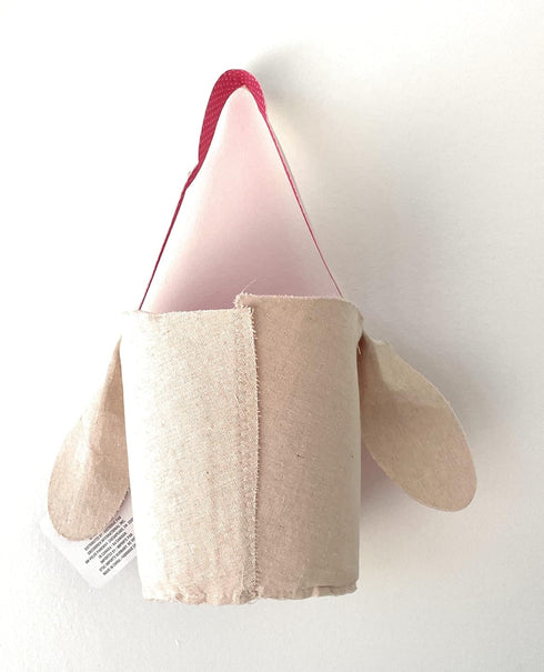 Greenbrier Fabric Bunny Easter Basket (Pink)...