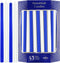 The Dreidel Company Deluxe Tapered Hanukkah Menorah Candles for All 8 Nights of Chanukah (Blue/White)...
