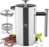 French Press Coffee Maker,Double Wall Vacuum Insulated 304 Stainless Steel coffee press for Home, Camping and Office...