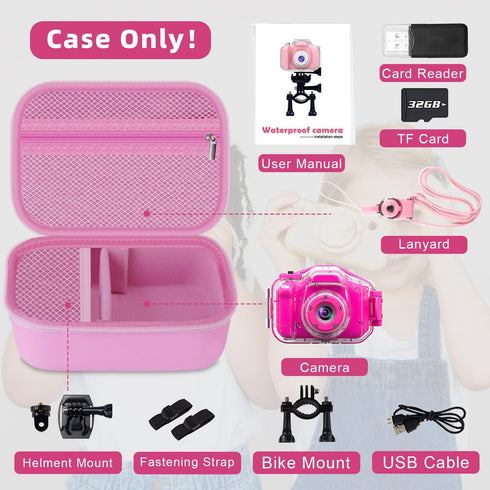 Kids Camera Case Compatible with Agoigo/ESOXOFFORE/GKTZ/Anchioo/MINIBEAR/Seckton/Goopow Digital Waterproof Camera Portable Instant Print Cameras S...