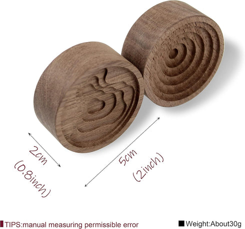 Essential Oil Diffuser, 2 Pieces Pack Wooden Aromatherapy Round Home Office Car Diffuser…...