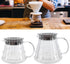 Fdit Transparent High Borosilicate Glass Coffee Pot Exquisite Coffee Maker Kettle Teapot Supply with Rubber Cover for Home Hotel Office(1#) Coffee...