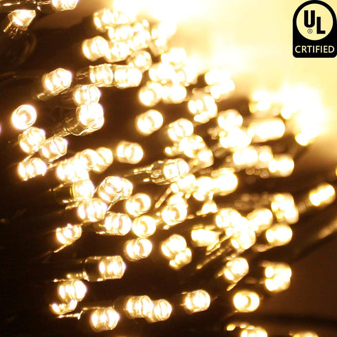 2024 Durable 95FT 240 LED Christmas String Lights Outdoor/Indoor, Timer & Memory & 8 Modes, Waterproof Green Wire Tree Lights For Xmas Party Garde...