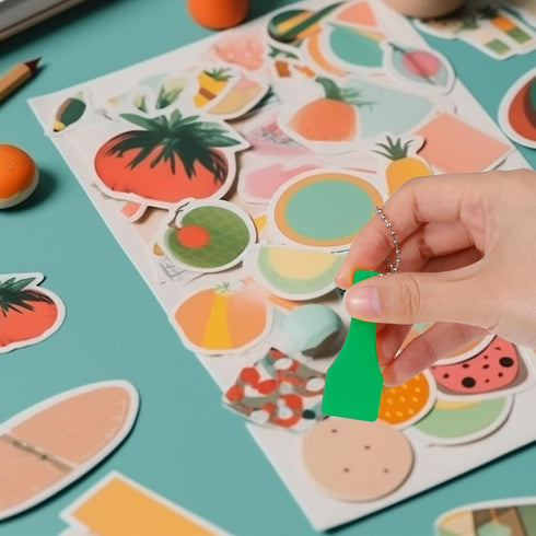 10 Pcs Lotto Scratcher Tool Plastic Scraper Tool Keychain Scraper for Lottery Ticket Lotto Scratcher Keyring Scoop Shape Lotto Scratcher Keyring S...