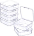 6 Pieces Mini Plastic Clear Beads Storage Containers Box for Collecting Small Items, Beads, Jewelry, Business Cards, Game Pieces, Crafts (2.13 x 2...