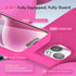 TOCOL 5 in 1 for iPhone 14 Case, with 2 Pack Screen Protector + 2 Pack Camera Lens Protector, Liquid Silicone Phone Case for iPhone 14, Hot Pink.....