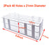 Plastic Test Tube Rack 2 Pack White 40 Holes Lab Test Tube Rack Holder for 21mm and Below The Test Tubes, Detachable, White...