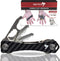 Carbon Fiber Compact Key Holder, Premium Smart Key Organizer Keychain (4-20 Keys), Heavy Duty Minimalist Multikey Folding Pocket Keyholder, Durabl...