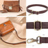 JAKAGO 140cm Universal Replacement PU Leather Shoulder Strap Adjustable Bag Strap with Metal Swivel Hooks for Crossbody Bag Briefcase Messenger Ba...