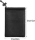 6Pcs Nylon Mesh Drawstring Bag, 5 x 3.5 Inch Portable Nylon Storage Bags with cord lock Mesh Laundry Bag for Travel and Organizing...