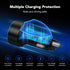 USB C Car Charger Adapter, 78W 4 Port Metal Car USB Charger with Voltmeter Dual USB C Car Phone Charger Fast Charging Type C Cigarette Lighter Ada...