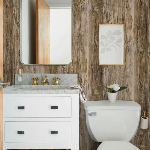Livebor Wood Contact Paper Distressed Wood Wallpaper Peel and Stick 17.7inch x 118.1inch Rustic Woodgrain Contact Paper Wood Textured Peel and Sti...