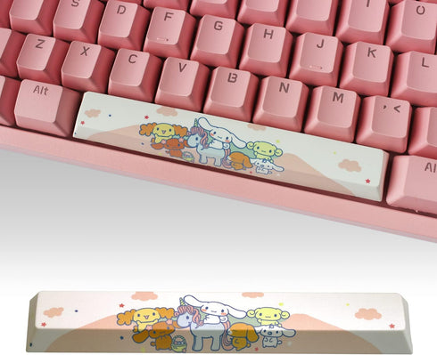Custom Japanese Anime Spacebar PBT 6.25U Keycaps,Compatible with Cherry MX Switches Mechanical Keyboard DIY Keycap,Computer Gaming Keyboards Cute ...