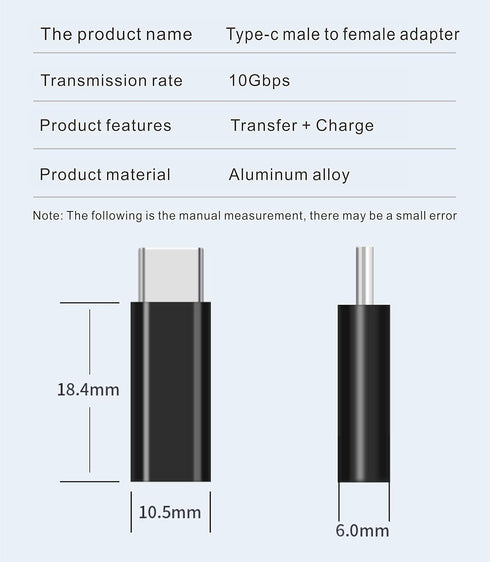 USB C Male to Female Adapter(2 pcs), Support USB C Full Function, Support 10GBbps Rate, Audio and Video, Fast Charging Adapter…...