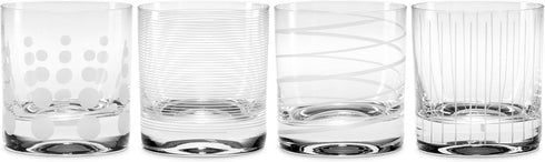 Mikasa Cheers Double Old Fashioned Glass, 12.75-Ounce, Set of 4...