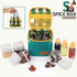 7 Pcs PET Plastic Spice Jars Moisture Proof Condiment Container with Lid - Camping Picnic Outdoor Kitchen Spice Shaker Seasoning Organizer Bottle ...