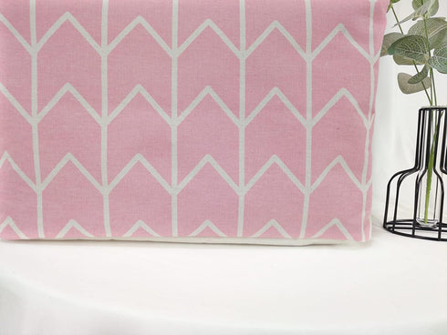 Pink Rectangular Storage Bin Shelf Basket Canvas Fabric Toy Box,Waterproof Coating Nursery Hamper with Handles,Gift Basket for Home,Office,Clothes...