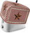 Toaster Dust Cover with Pockets, Rustic Texas Western Star Berries Red Buffalo Plaid Soft Washable 2 Slice Toaster Cover, Dust-proof Cover for Sma...