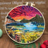 Liveish Landscape Embroidery Kits, Embroidery kit for beginners adults,mountain embroidery kit DIY cross stitch with Patterns and Instructions.(Ma...