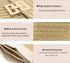 Rattan Clutch Purse for Women,Summer Straw Woven Beach Woven Bag Wicker Raffia Envelope Evening Clutch for Wedding...