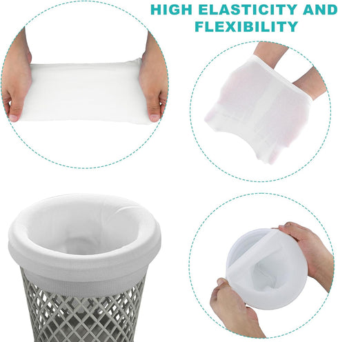 30pcs Pool Skimmer Socks, Flexible Pool Skimmer Basket Net for Cleaning, Pool Skimmer Net Sock for Pool Leaves Impurities Fine Sand Debris & Other...