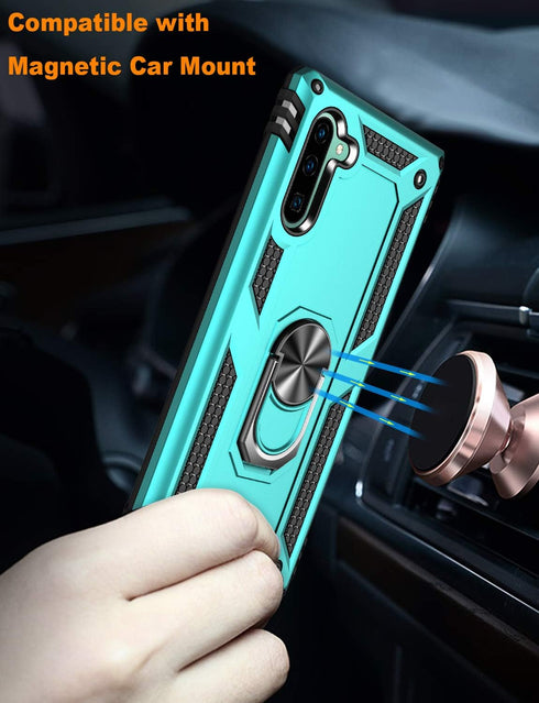 LUMARKE for Galaxy Note 10+ Plus Case,Pass 16ft. Drop Test Military Grade Heavy Duty Protective Phone Cover with Magnetic Ring Kickstand Compatibl...