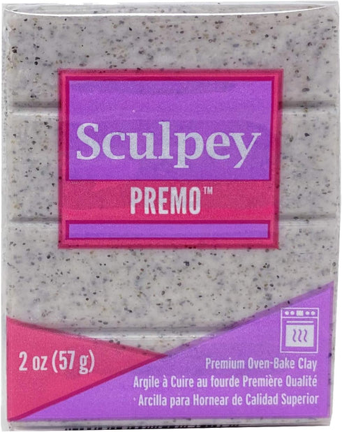 Sculpey Premo Sculpting Compound Oven-Bake Clay - Granite - Great for School and Art Projects – 2 Ounce (Pack of 5)...