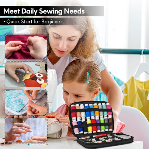 OKOMER Sewing Kit, Sewing Kit for Adults, Needle and Thread Kit, Travel Sewing Kit Sewing Supplies, Small Mini Sewing Kit, Basic, Beginner Sewing ...