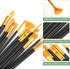 AROIC Acrylic Paint Brush Set,2pack/30pcs Nylon Hair Oil Watercolor Rock Face Painting Artist Paint Brushes, 15 Sizes Paint Brush Set for All Purp...