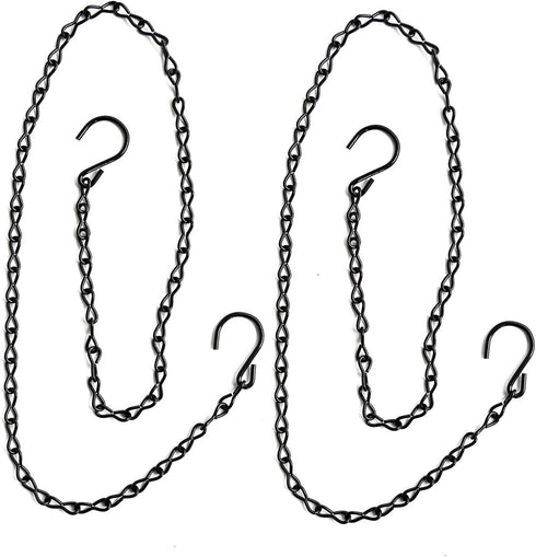 S Hook Steel Hanging Harness Chain for Hanging Poultry Drinker Feeder, Adjustable 40" Long, Tested Hold 30lb Weight...