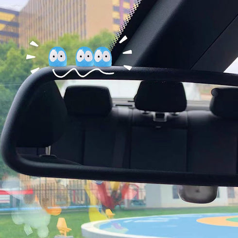 30 Pcs Car Sticker,Cute Mini Anime Car Accessories for Rear View Mirror,Funny Car Decors Dashboard Interior Gifts-Blue...