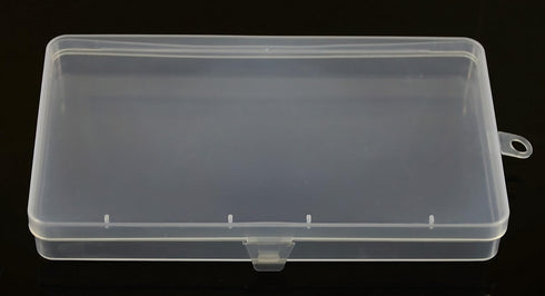 Clear Plastic Flat Rectangle Storage Box for Beads and Tools, 4-Inch by 7-Inch...