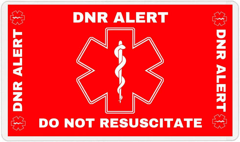 DNR Do Not Resuscitate Wallet Card (DNR-101) Quantity: (2)...