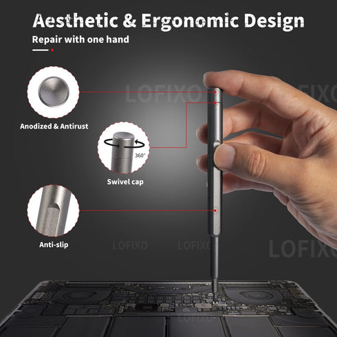 Precision Screwdriver Set,Eyeglass Repair kit,Magnetic Screwdrivers Torx,Pentalobe,Triwing Flathead,Phillips All in One Tools Set for iPhone,Switc...