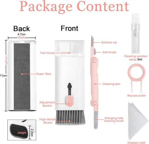 walrfid Laptop Keyboard Earbud Screen Cleaner Sprayer Kit for Airpods Pro MacBook iPad iPhone iPod, Electronics Airpod Cleaning Pen Brush Tool for...