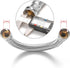 Garden Hose Extender Stainless Steel Water-Inlet Hose 2FT...