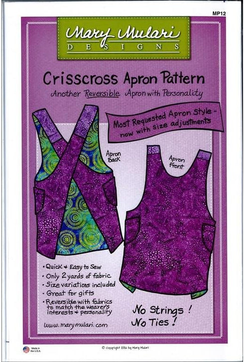 Mary's Productions Mary Mulari Crisscross Apron Ptrn, One Size, Original Version...