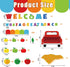 94Pcs Apple Bulletin Board Decoration Set Motivational Fruit Cut-Outs Welcome What A Great Bunch Red Truck Cut Out Apple Honeycomb Balls Border Tr...