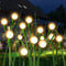 Firefly Lights Solar Outdoor Green Stem Twinkle,Swaying Garden Lights with Leaves,Landscape Path Light,Weatherproof Flickering Bubble Path Décor f...