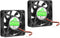 2-Pack 60mm by 60mm by 15mm 6015 12V DC 0.10A Dual Ball Bearing Brushless Cooling Fan 2pin...