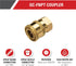 Simpson Cleaning 7100021 Replacement QC Socket for Pressure Washer Extension Wands Up to 4500 PSI, Brass, 1/4-Inch FNPT, Gold...