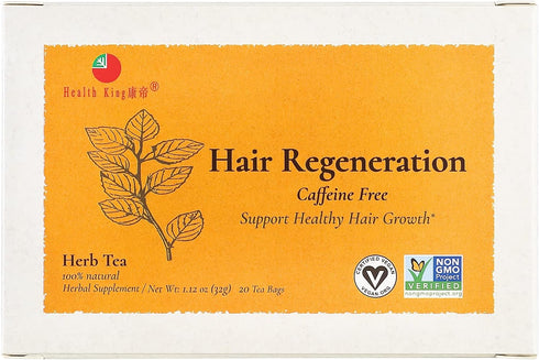 Health King Hair Regeneration Herb Tea, Teabags, 20 Count Box...