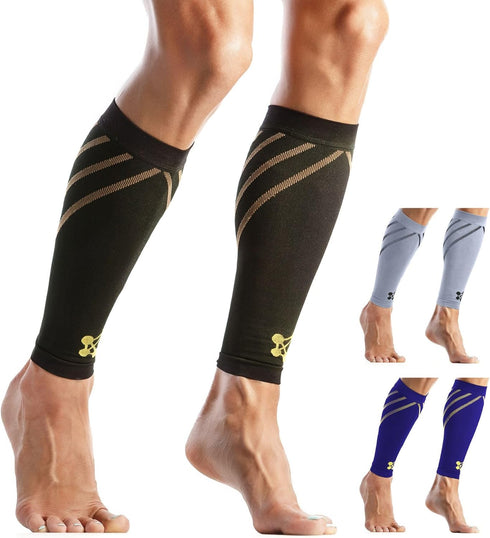 Calf Compression Sleeve for Men & Women –Leg Compression Sleeve for Shin Splint Relief, Leg Cramps, Varicose Vein Compression Leg Sleeve, Calf Sle...